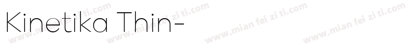 Kinetika Thin字体转换